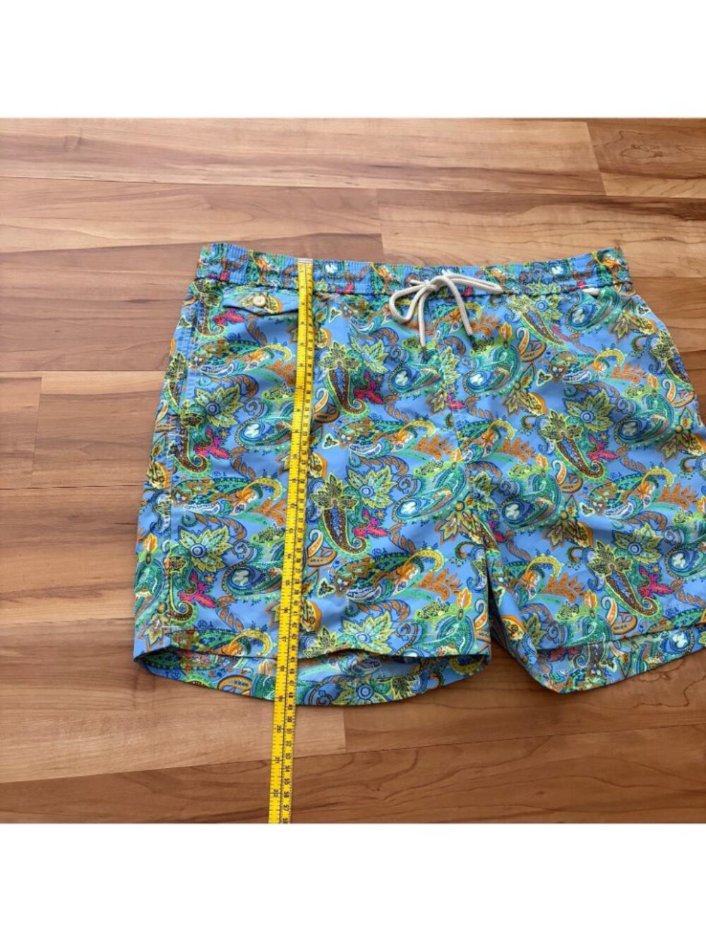 Polo Ralph Lauren Swim Trunks Men's XL Blue Floral Pattern 3-Pocket Short - Picture 4 of 10